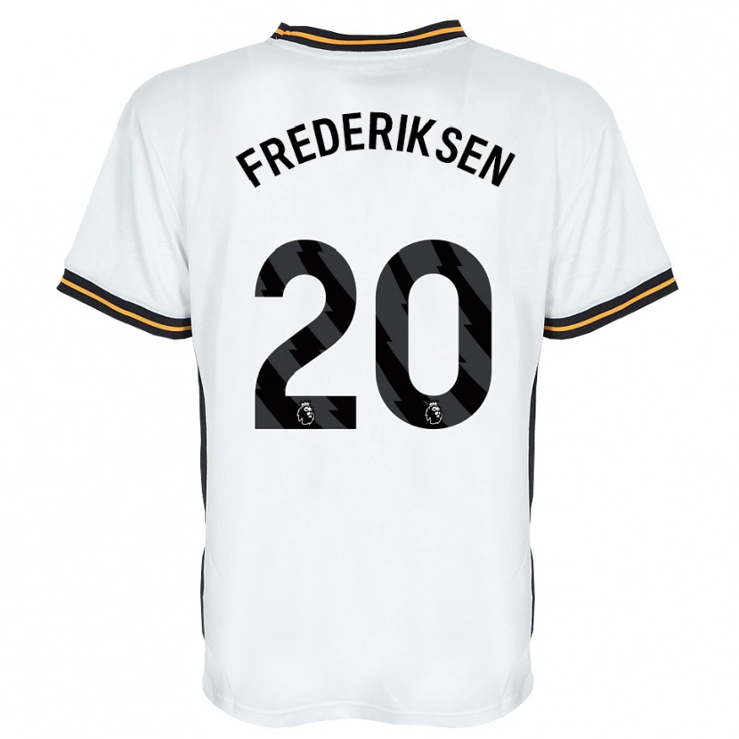 Danxen Mulher Camisola Abbey Frederiksen #20 Branco Laranja Preto Alternativa 2026/27 Camisa
