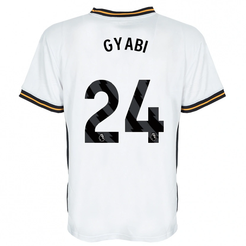Danxen Mulher Camisola Darko Gyabi #24 Branco Laranja Preto Alternativa 2026/27 Camisa