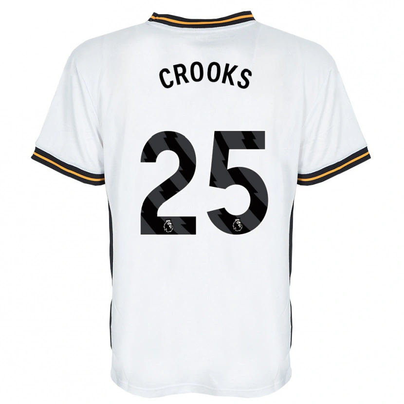 Danxen Mulher Camisola Matt Crooks #25 Branco Laranja Preto Alternativa 2026/27 Camisa