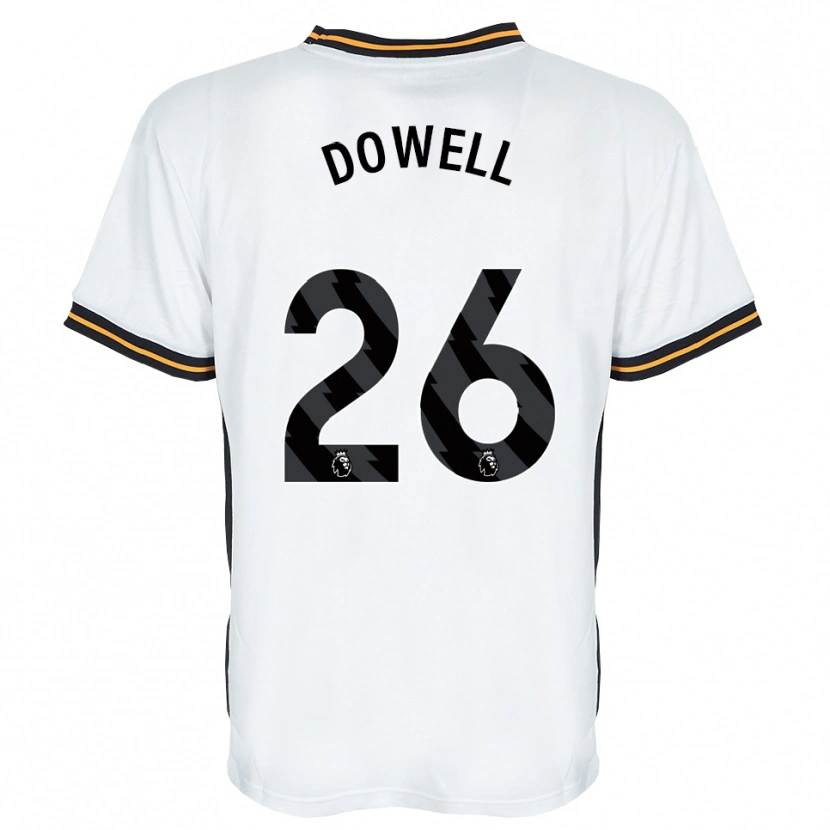 Danxen Mulher Camisola Kieran Dowell #26 Branco Laranja Preto Alternativa 2026/27 Camisa