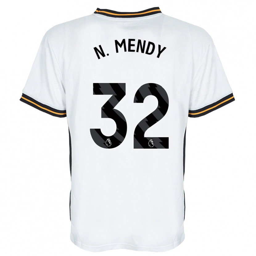 Danxen Mulher Camisola Nobel Mendy #32 Branco Laranja Preto Alternativa 2026/27 Camisa