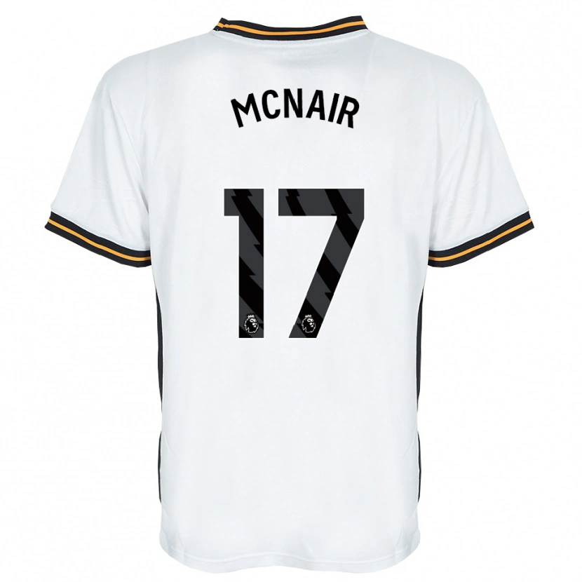 Danxen Mulher Camisola Paddy Mcnair #17 Branco Laranja Preto Alternativa 2026/27 Camisa