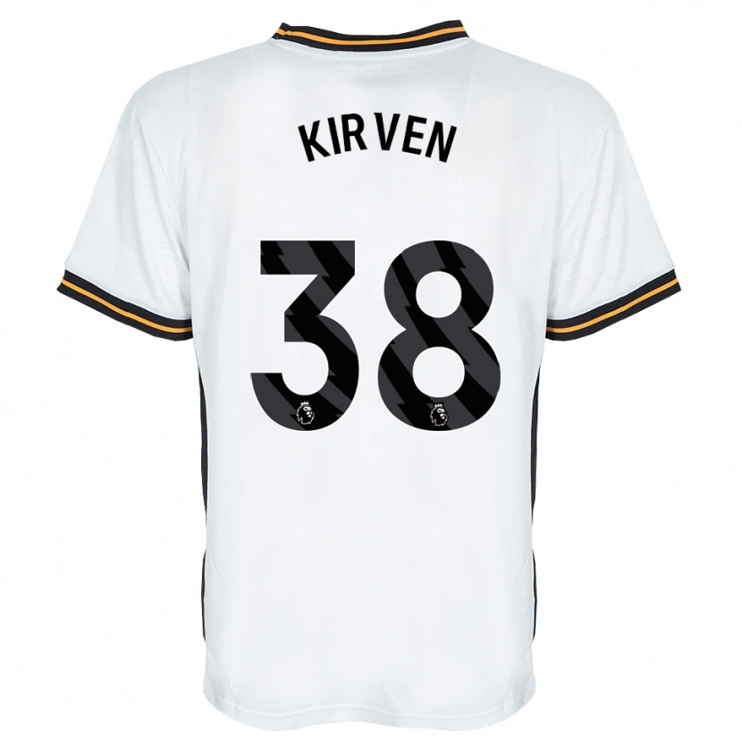 Danxen Mulher Camisola Tess Kirven #38 Branco Laranja Preto Alternativa 2026/27 Camisa