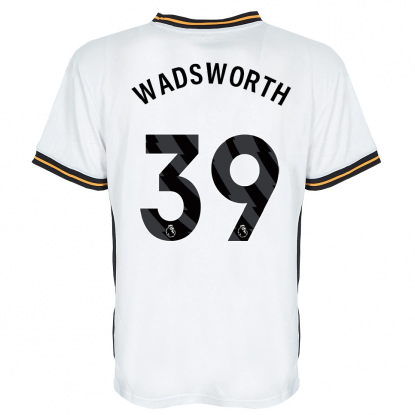 Danxen Mulher Camisola Noah Wadsworth #39 Branco Laranja Preto Alternativa 2026/27 Camisa