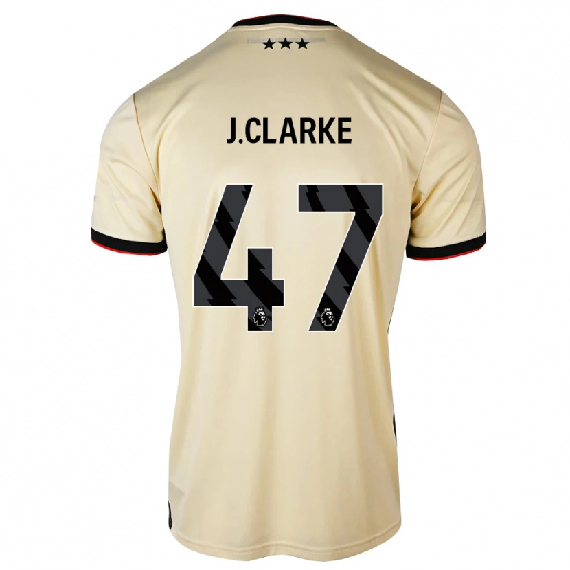 Danxen Mulher Camisola Jack Clarke #47 Chiffon De Limão Preto Vermelho Alternativa 2026/27 Camisa