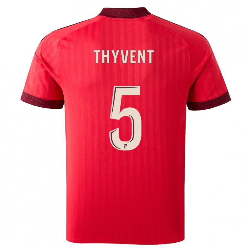 Danxen Mulher Camisola Estéban Thyvent #5 Borgonha Vermelho Branco Alternativa 2026/27 Camisa