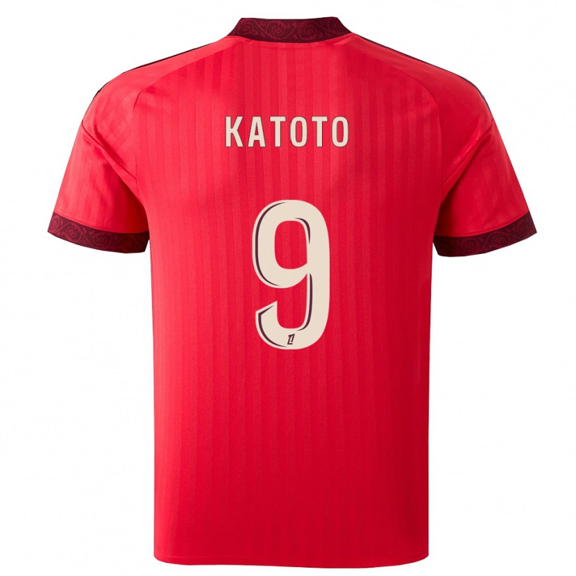 Danxen Mulher Camisola Marie-Antoinette Katoto #9 Borgonha Vermelho Branco Alternativa 2026/27 Camisa