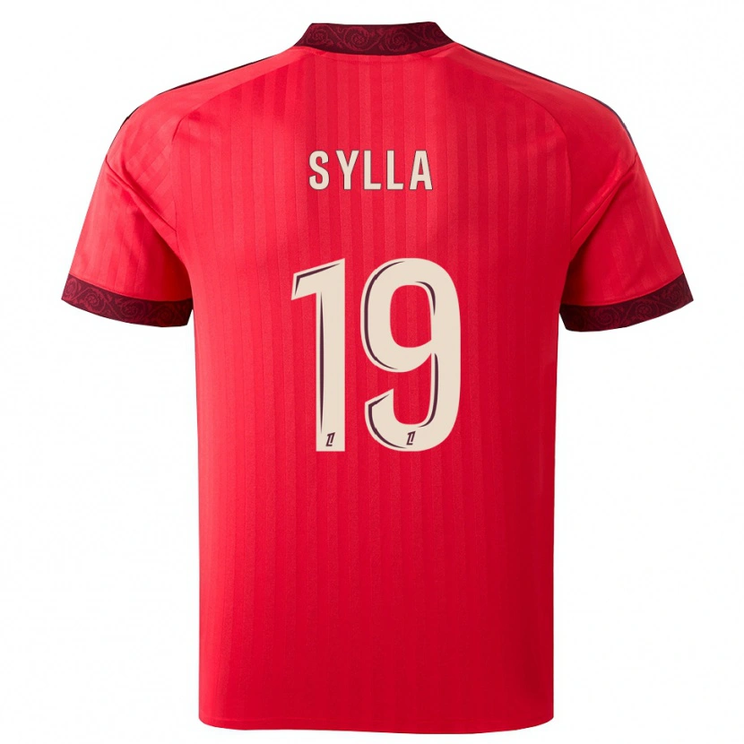 Danxen Mulher Camisola Kysha Sylla #19 Borgonha Vermelho Branco Alternativa 2026/27 Camisa