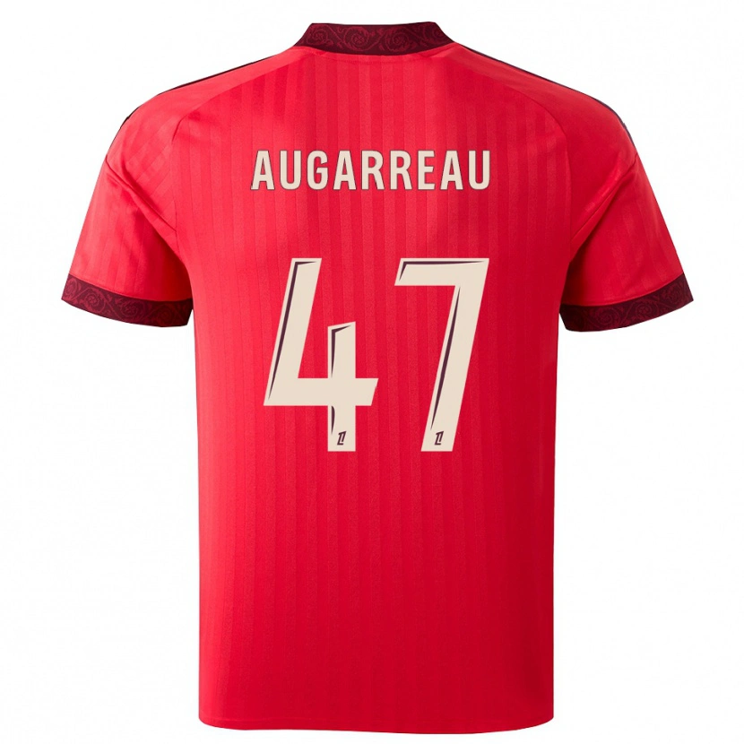 Danxen Mulher Camisola Sofiane Augarreau #47 Borgonha Vermelho Branco Alternativa 2026/27 Camisa