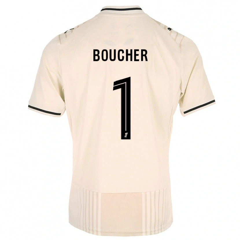 Danxen Mulher Camisola Zacharie Boucher #1 Renda Preta Branco Antigo Alternativa 2026/27 Camisa