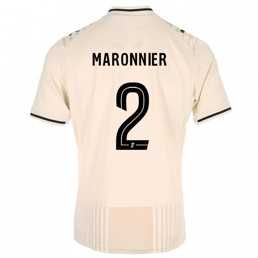 Danxen Mulher Camisola Lucas Maronnier #2 Renda Preta Branco Antigo Alternativa 2026/27 Camisa