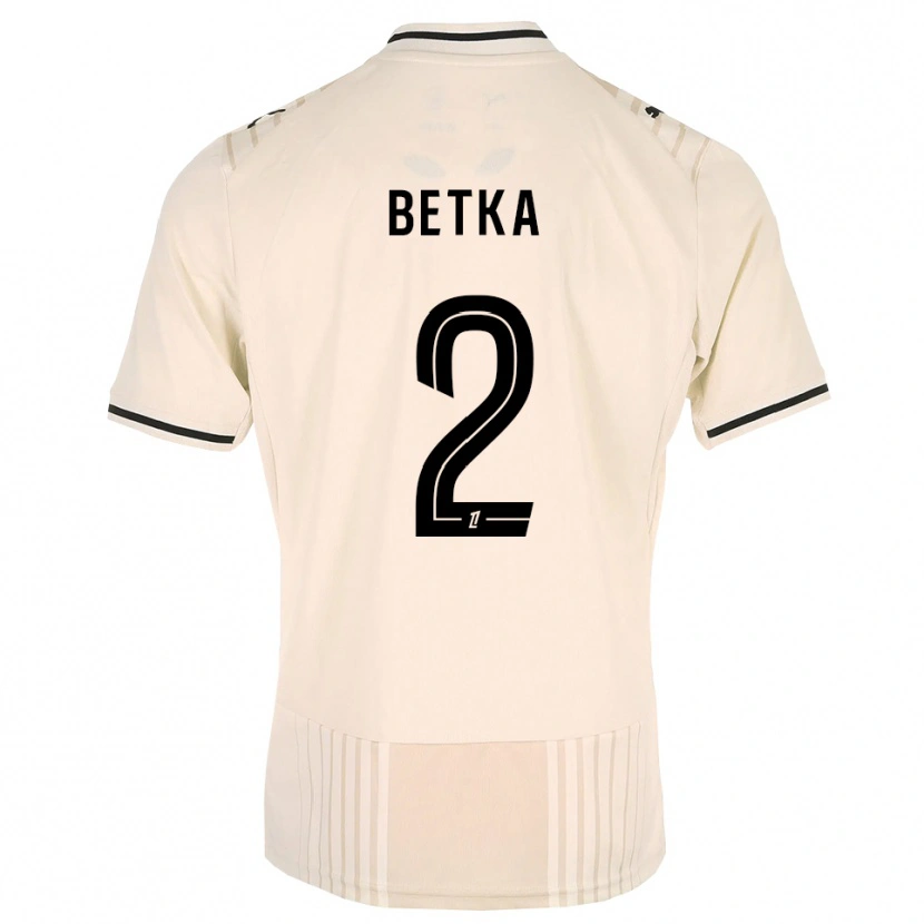 Danxen Mulher Camisola Naël Betka #2 Renda Preta Branco Antigo Alternativa 2026/27 Camisa