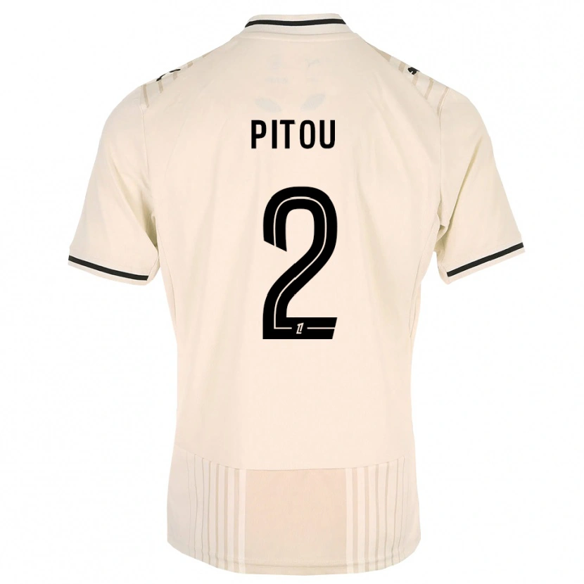 Danxen Mulher Camisola Ryan Pitou #2 Renda Preta Branco Antigo Alternativa 2026/27 Camisa