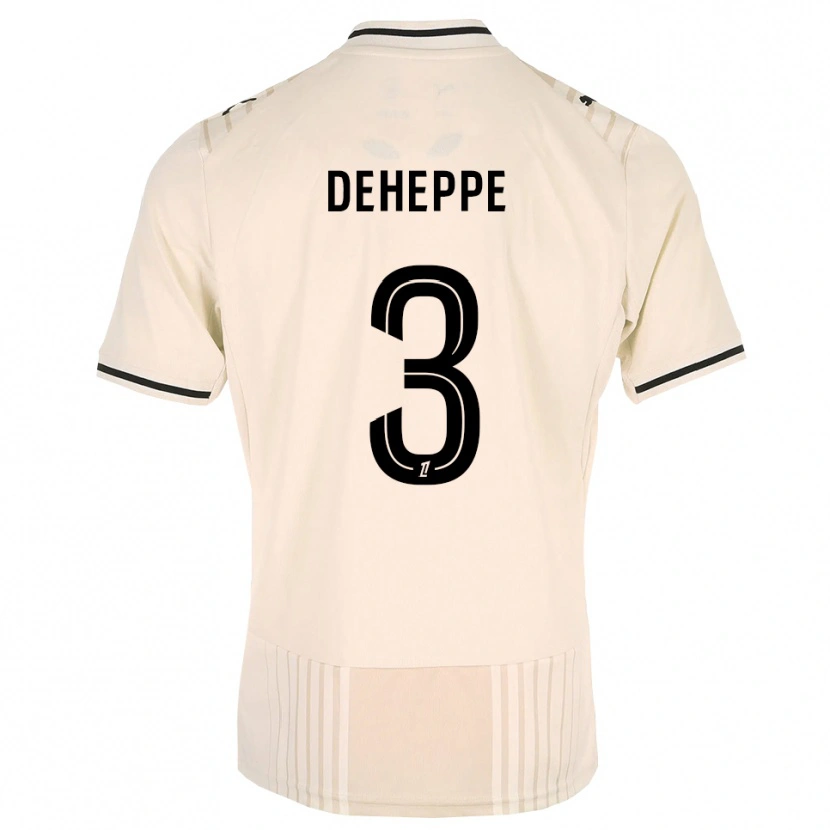 Danxen Mulher Camisola Nathan Deheppe #3 Renda Preta Branco Antigo Alternativa 2026/27 Camisa