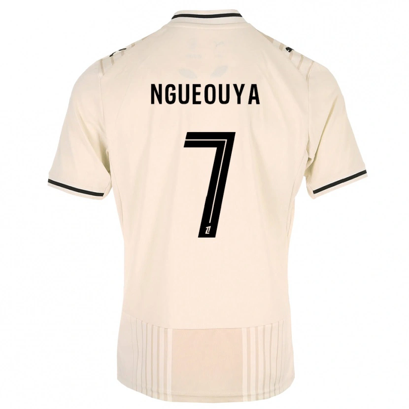 Danxen Mulher Camisola Anthony N'gueouya #7 Renda Preta Branco Antigo Alternativa 2026/27 Camisa