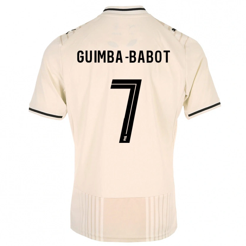 Danxen Mulher Camisola Khays Guimba-Babot #7 Renda Preta Branco Antigo Alternativa 2026/27 Camisa