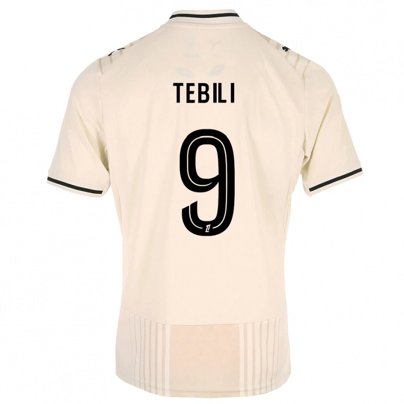Danxen Mulher Camisola David Tebili #9 Renda Preta Branco Antigo Alternativa 2026/27 Camisa