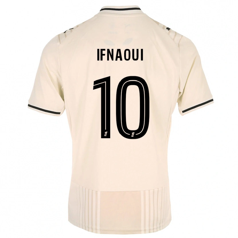 Danxen Mulher Camisola Merwan Ifnaoui #10 Renda Preta Branco Antigo Alternativa 2026/27 Camisa