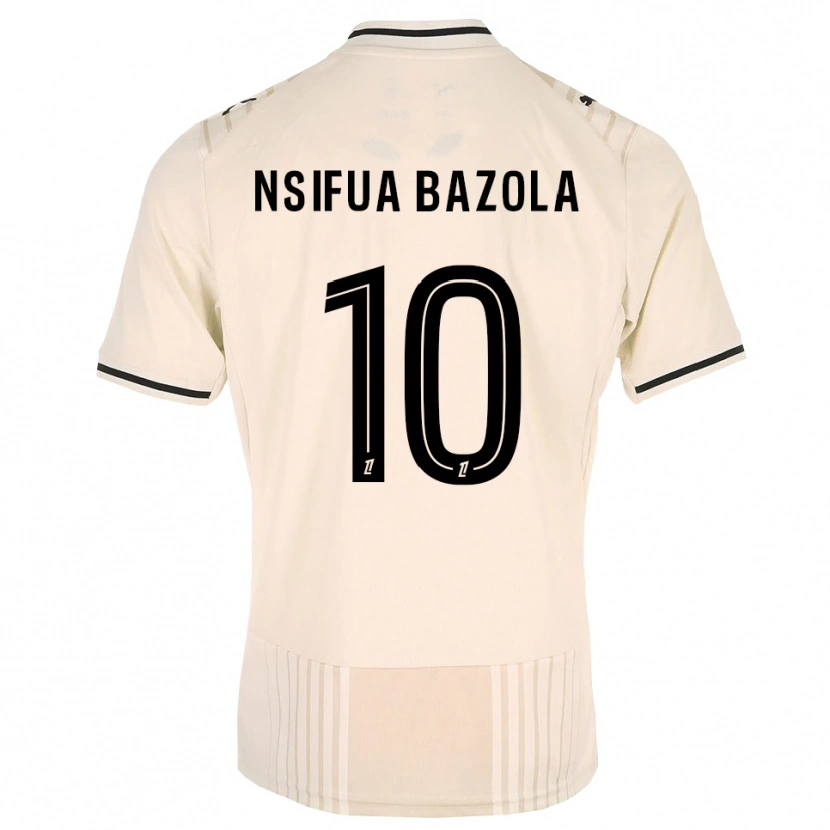 Danxen Mulher Camisola Preston Nsifua Bazola #10 Renda Preta Branco Antigo Alternativa 2026/27 Camisa