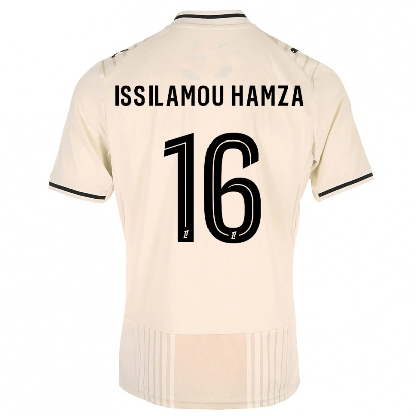 Danxen Mulher Camisola Fayyad Issilamou Hamza #16 Renda Preta Branco Antigo Alternativa 2026/27 Camisa