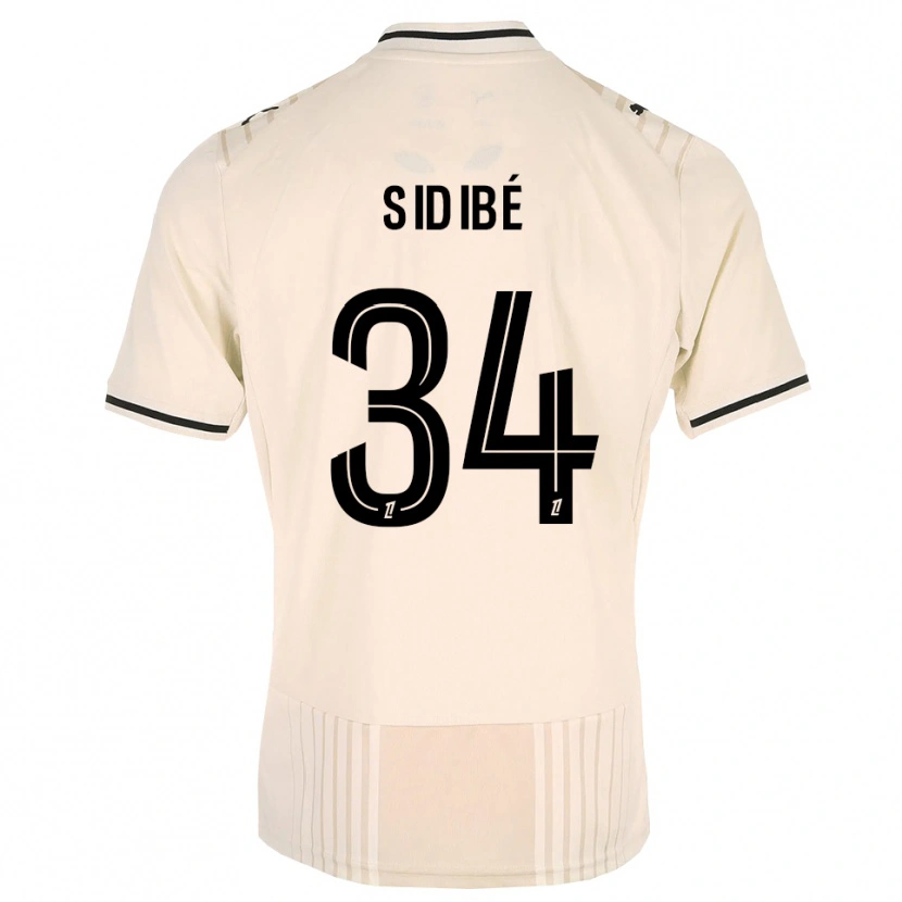 Danxen Mulher Camisola Aly Sidibé #34 Renda Preta Branco Antigo Alternativa 2026/27 Camisa