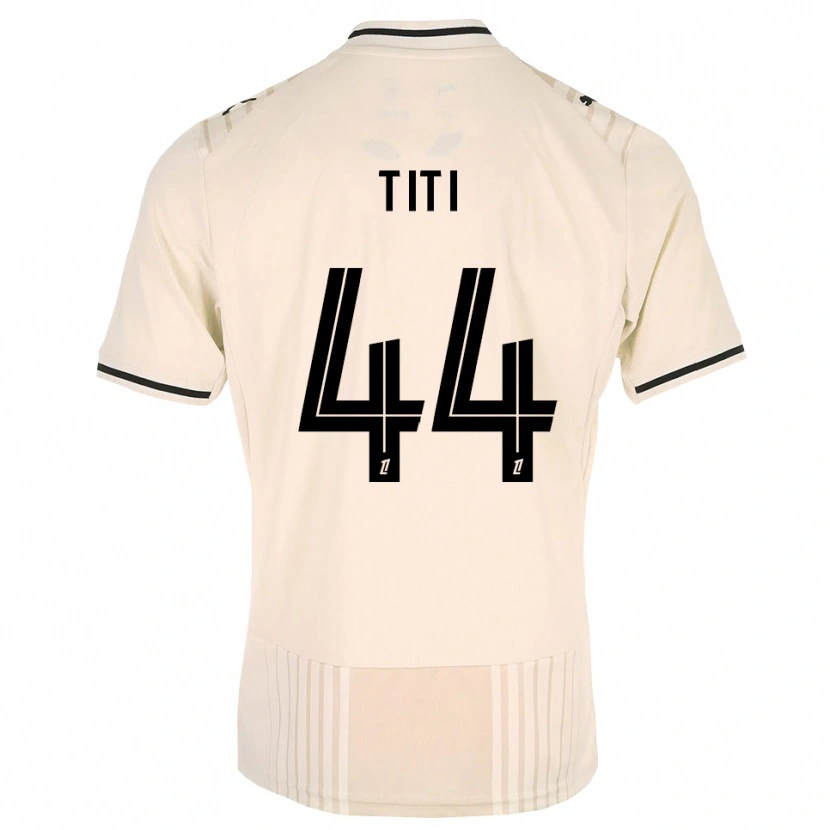 Danxen Mulher Camisola Yvann Titi #44 Renda Preta Branco Antigo Alternativa 2026/27 Camisa