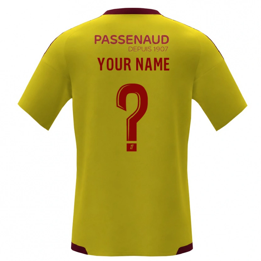 Danxen Mulher Camisola Seu Nome #0 Amarelo Vermelho Verde Alternativa 2026/27 Camisa