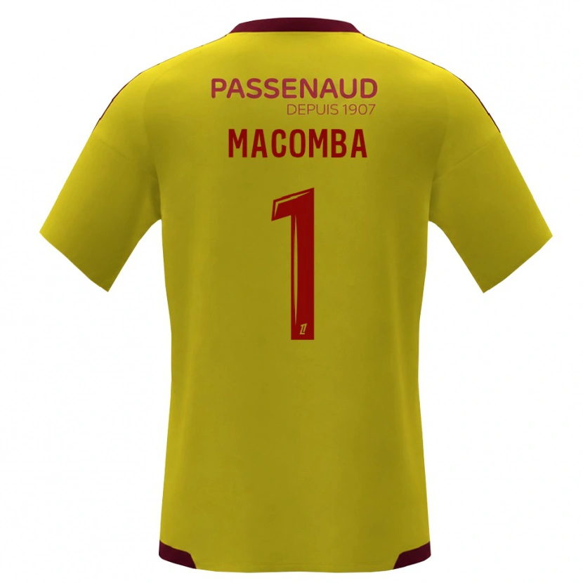 Danxen Mulher Camisola Tyron Macomba #1 Amarelo Vermelho Verde Alternativa 2026/27 Camisa