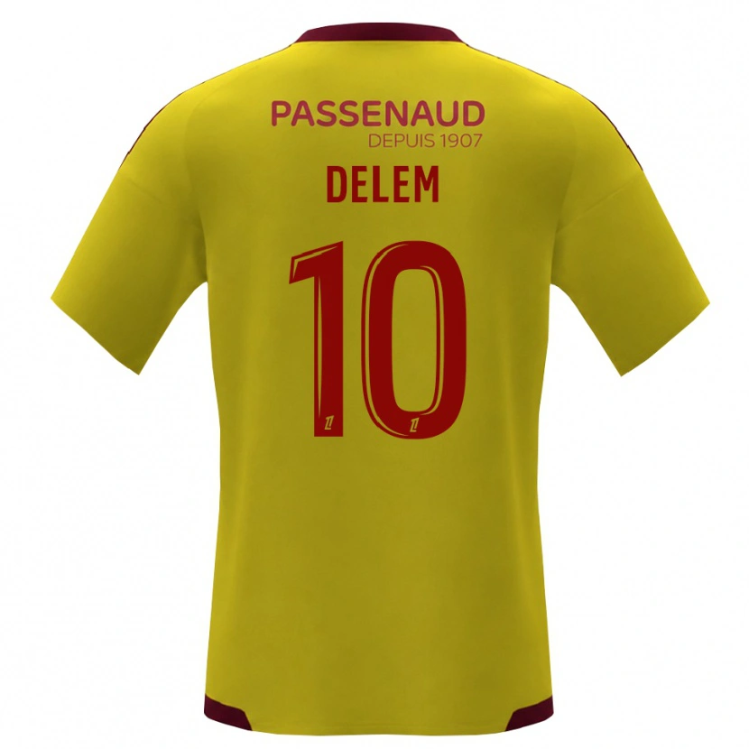Danxen Mulher Camisola Noah Delem #10 Amarelo Vermelho Verde Alternativa 2026/27 Camisa