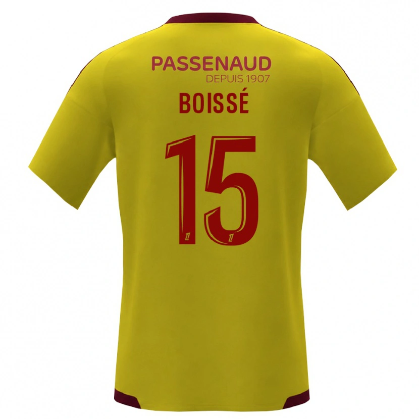 Danxen Mulher Camisola Noa Boissé #15 Amarelo Vermelho Verde Alternativa 2026/27 Camisa