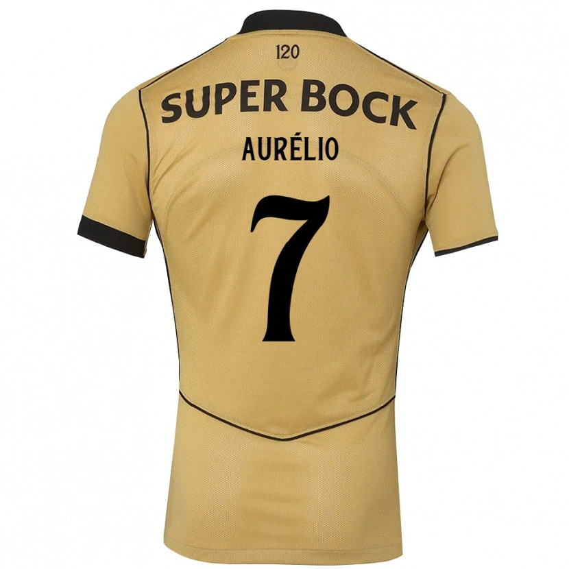 Danxen Mulher Camisola Délcio Aurélio #7 Goldenrod Preto Alternativa 2026/27 Camisa