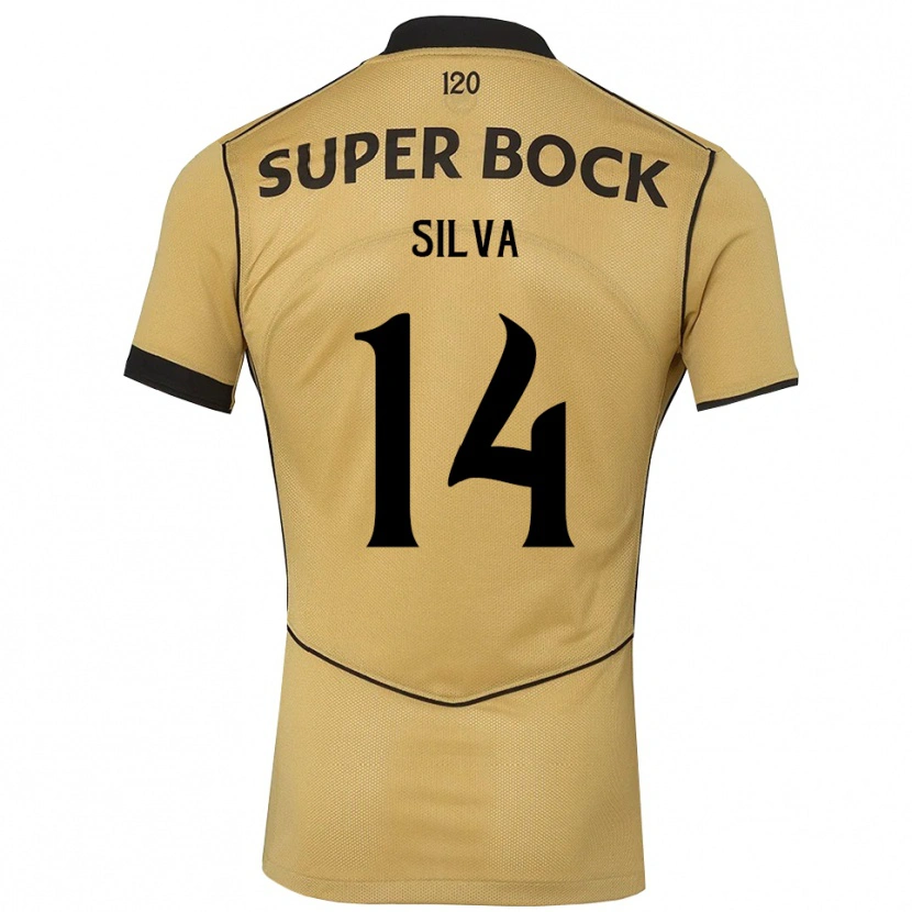 Danxen Mulher Camisola Guilherme Silva #14 Goldenrod Preto Alternativa 2026/27 Camisa