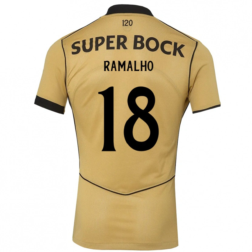 Danxen Mulher Camisola Inês Filipa Ramalho Gonçalves #18 Goldenrod Preto Alternativa 2026/27 Camisa