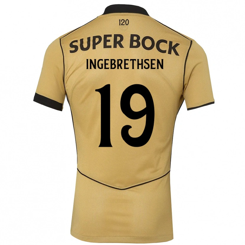 Danxen Mulher Camisola Erik Ingebrethsen #19 Goldenrod Preto Alternativa 2026/27 Camisa