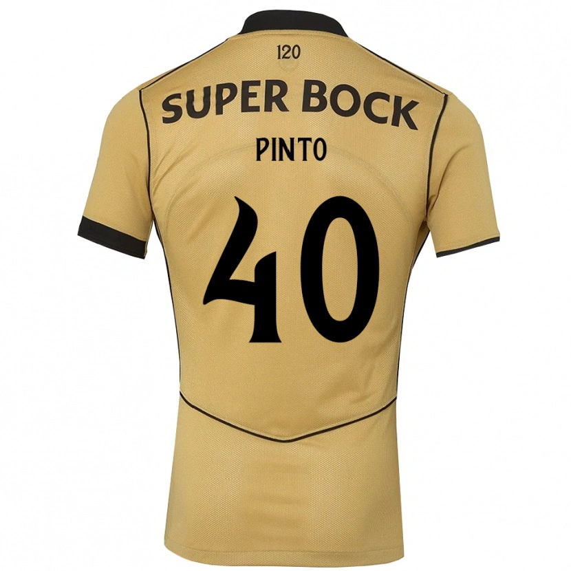 Danxen Mulher Camisola Rita Pinto De Almeida #40 Goldenrod Preto Alternativa 2026/27 Camisa