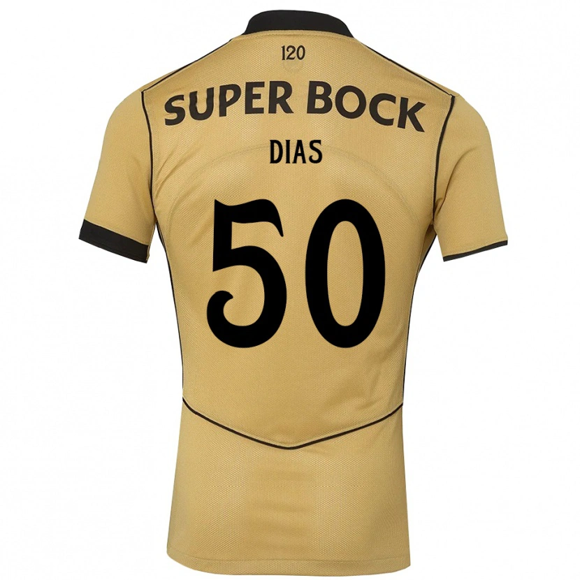 Danxen Mulher Camisola Rodrigo Dias #50 Goldenrod Preto Alternativa 2026/27 Camisa