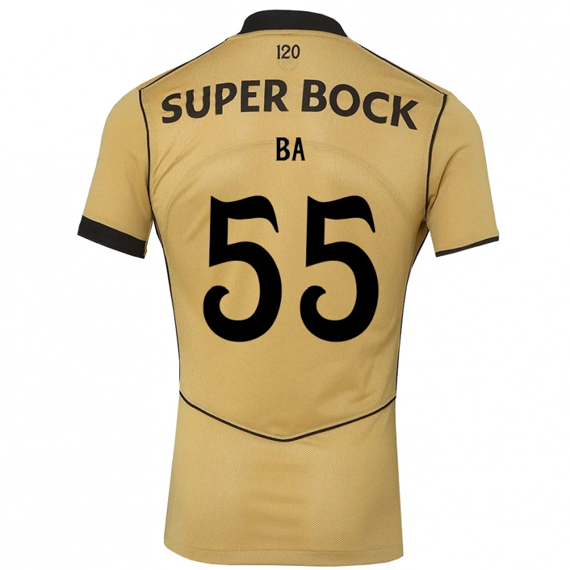 Danxen Mulher Camisola Ibrahima Ba #55 Goldenrod Preto Alternativa 2026/27 Camisa