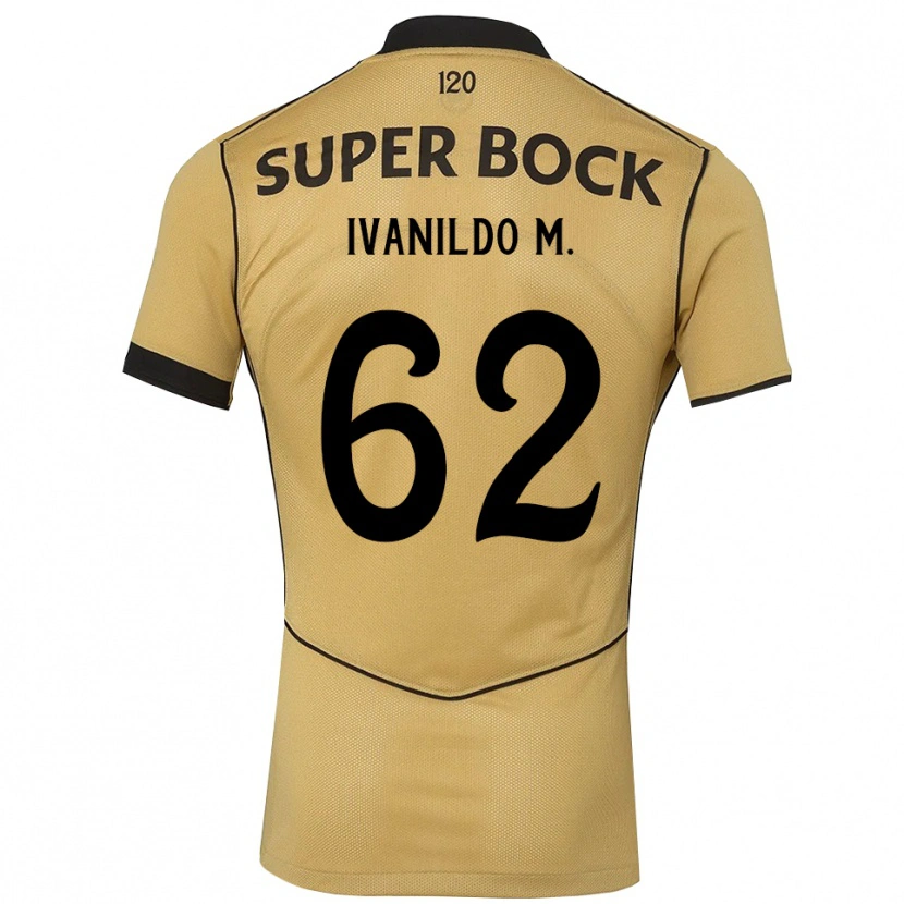 Danxen Mulher Camisola Ivanildo Da Silva Mendes #62 Goldenrod Preto Alternativa 2026/27 Camisa