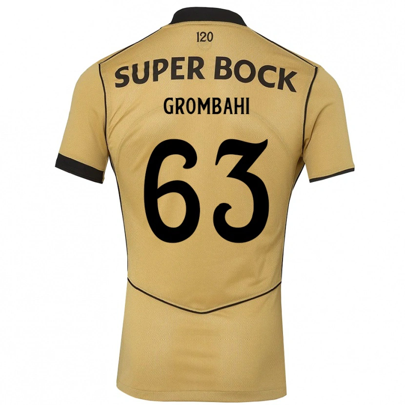 Danxen Mulher Camisola Chris Grombahi #63 Goldenrod Preto Alternativa 2026/27 Camisa
