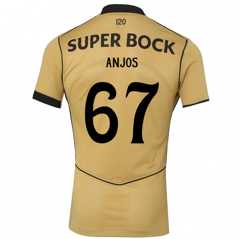 Danxen Mulher Camisola Lucas Anjos #67 Goldenrod Preto Alternativa 2026/27 Camisa