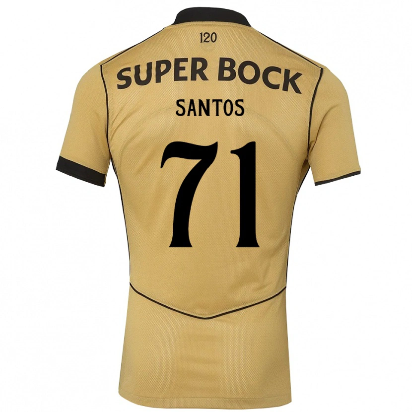Danxen Mulher Camisola Denilson Santos #71 Goldenrod Preto Alternativa 2026/27 Camisa