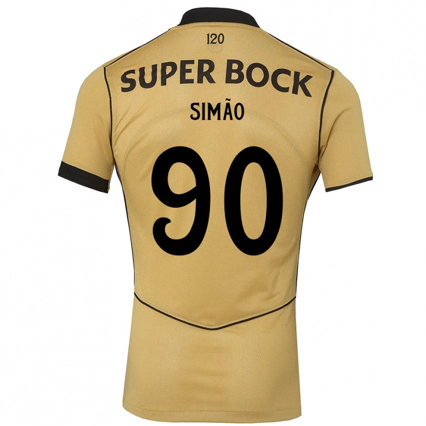 Danxen Mulher Camisola Paulo Simão #90 Goldenrod Preto Alternativa 2026/27 Camisa