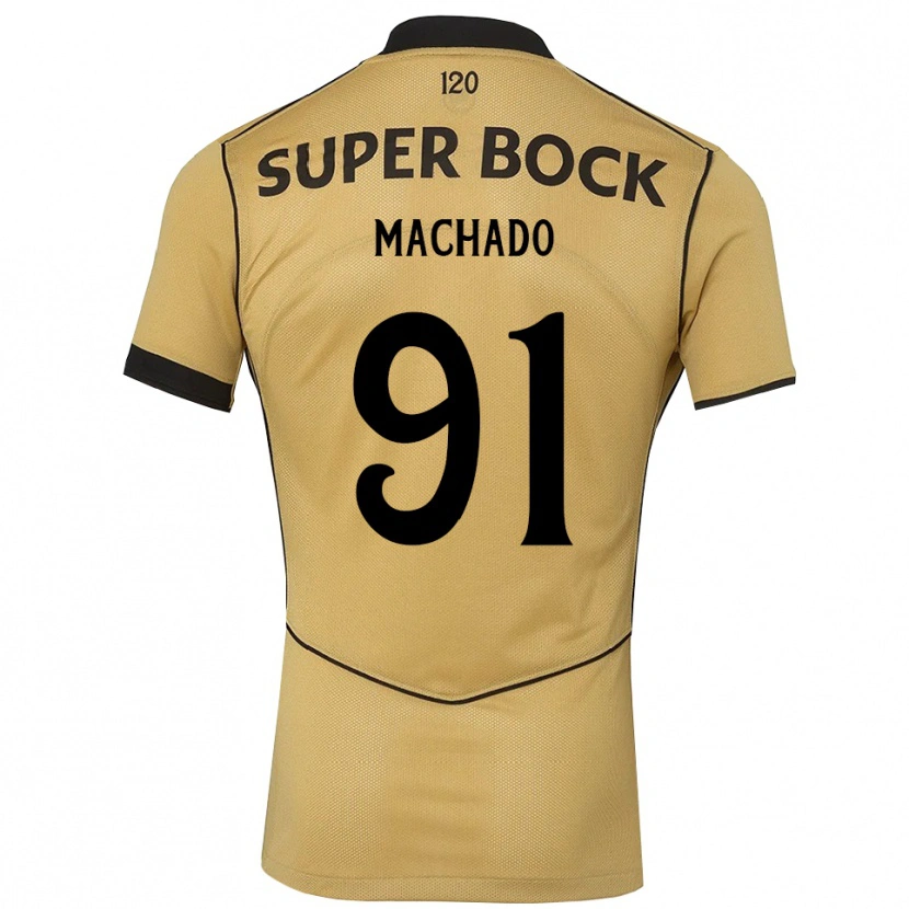 Danxen Mulher Camisola Francisco Machado #91 Goldenrod Preto Alternativa 2026/27 Camisa