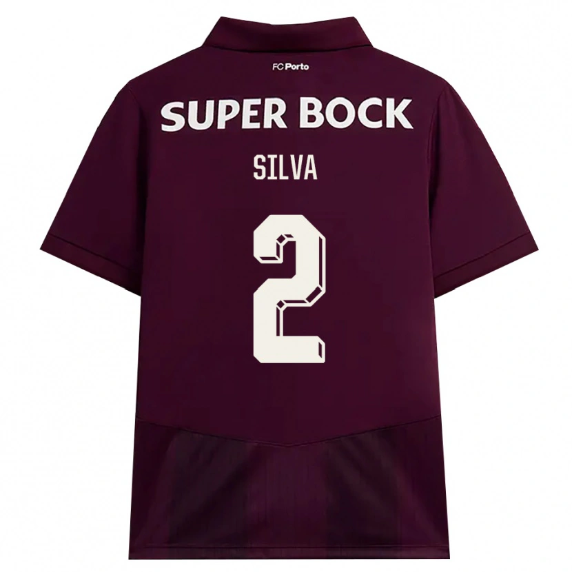 Danxen Mulher Camisola Marco Silva #2 Borgonha Branco Alternativa 2026/27 Camisa