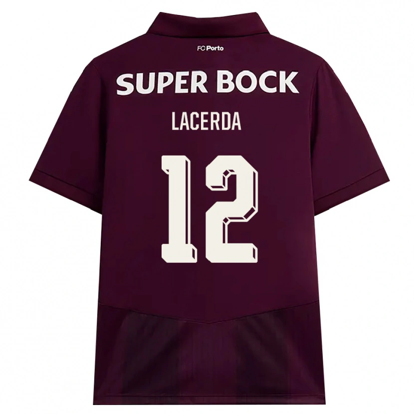 Danxen Mulher Camisola Lacerda #12 Borgonha Branco Alternativa 2026/27 Camisa