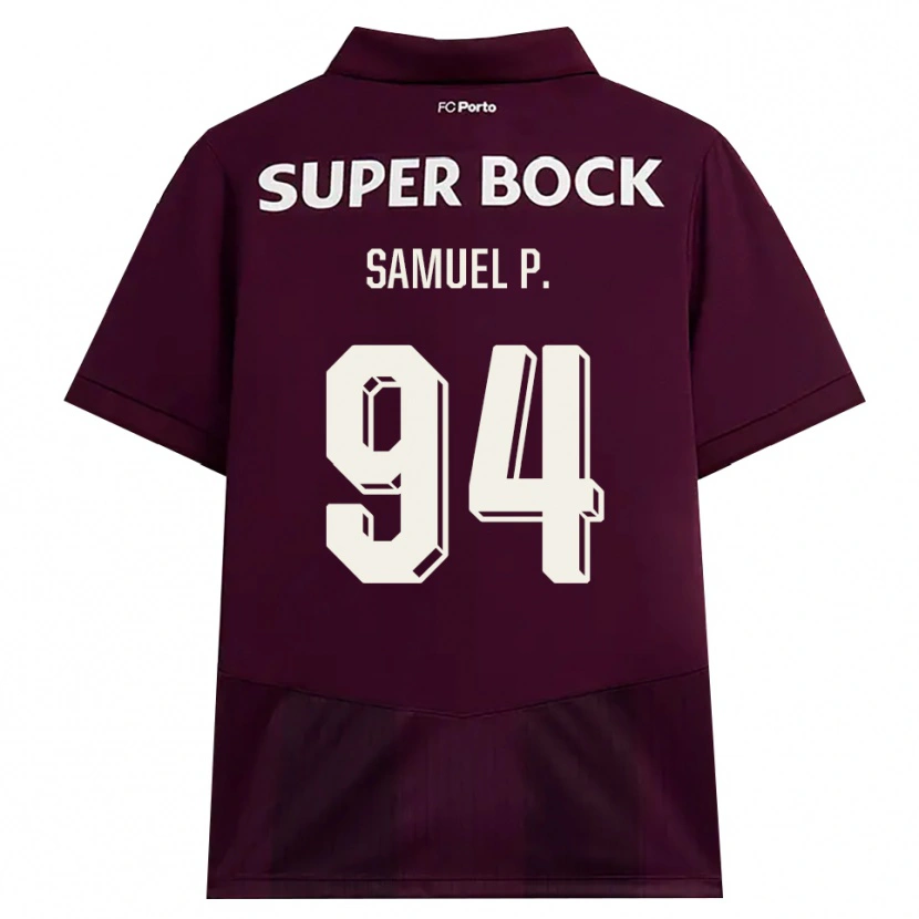 Danxen Mulher Camisola Samuel #94 Borgonha Branco Alternativa 2026/27 Camisa