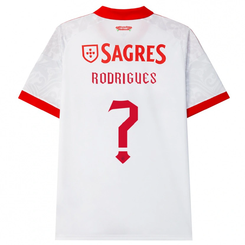 Danxen Mulher Camisola Miguel Rodrigues #0 Branco Vermelho Amarelo Alternativa 2026/27 Camisa