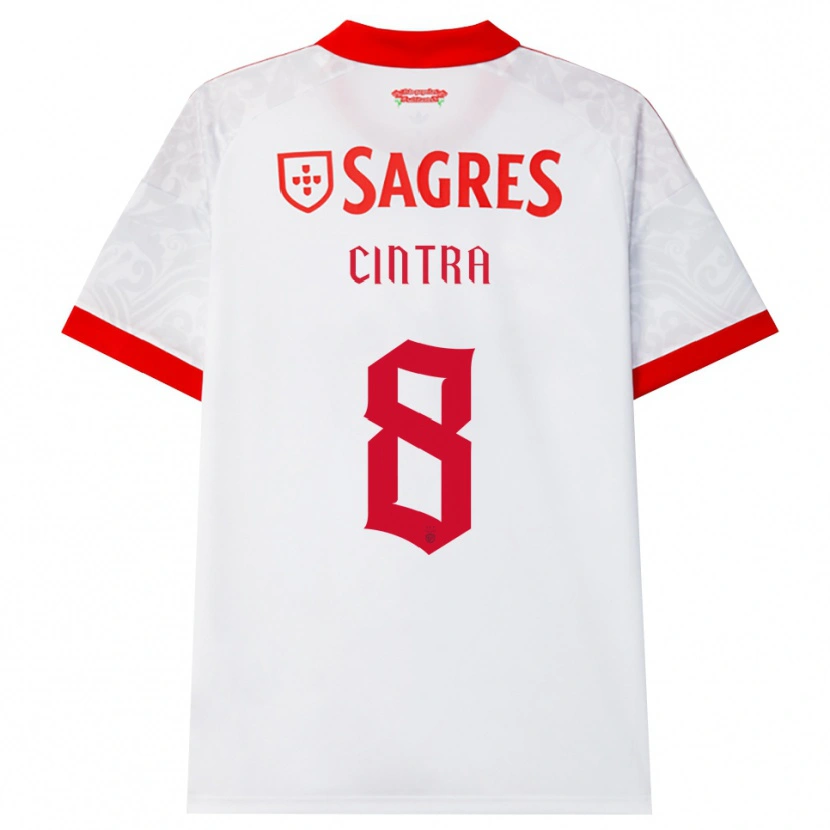 Danxen Mulher Camisola Marta Cintra #8 Branco Vermelho Amarelo Alternativa 2026/27 Camisa