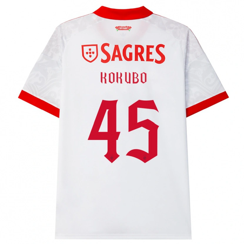 Danxen Mulher Camisola Leo Kokubo #45 Branco Vermelho Amarelo Alternativa 2026/27 Camisa