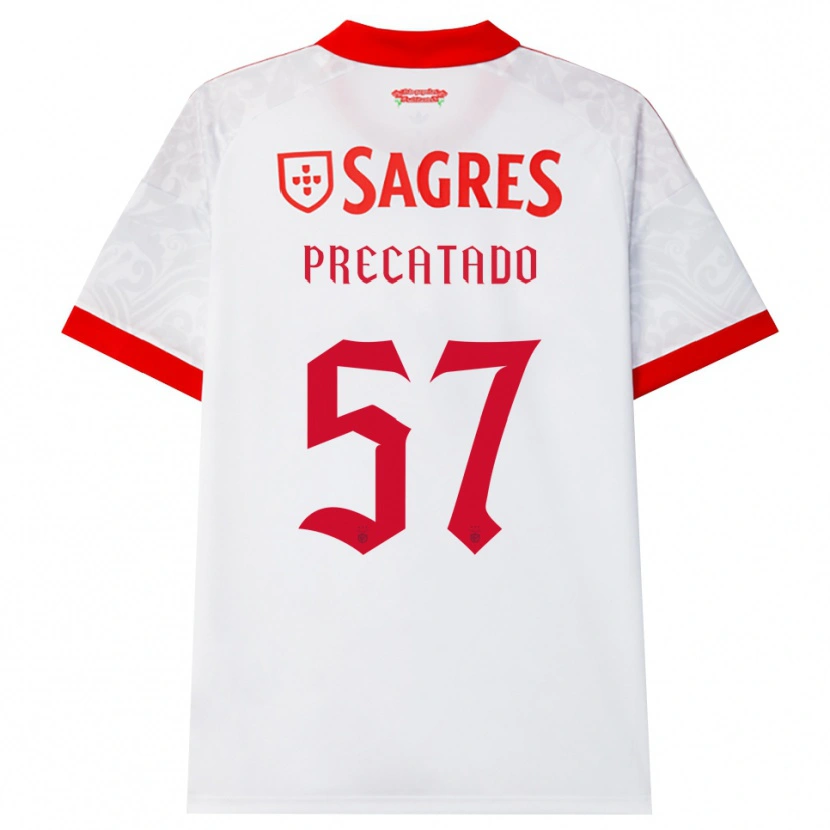Danxen Mulher Camisola Precatado #57 Branco Vermelho Amarelo Alternativa 2026/27 Camisa
